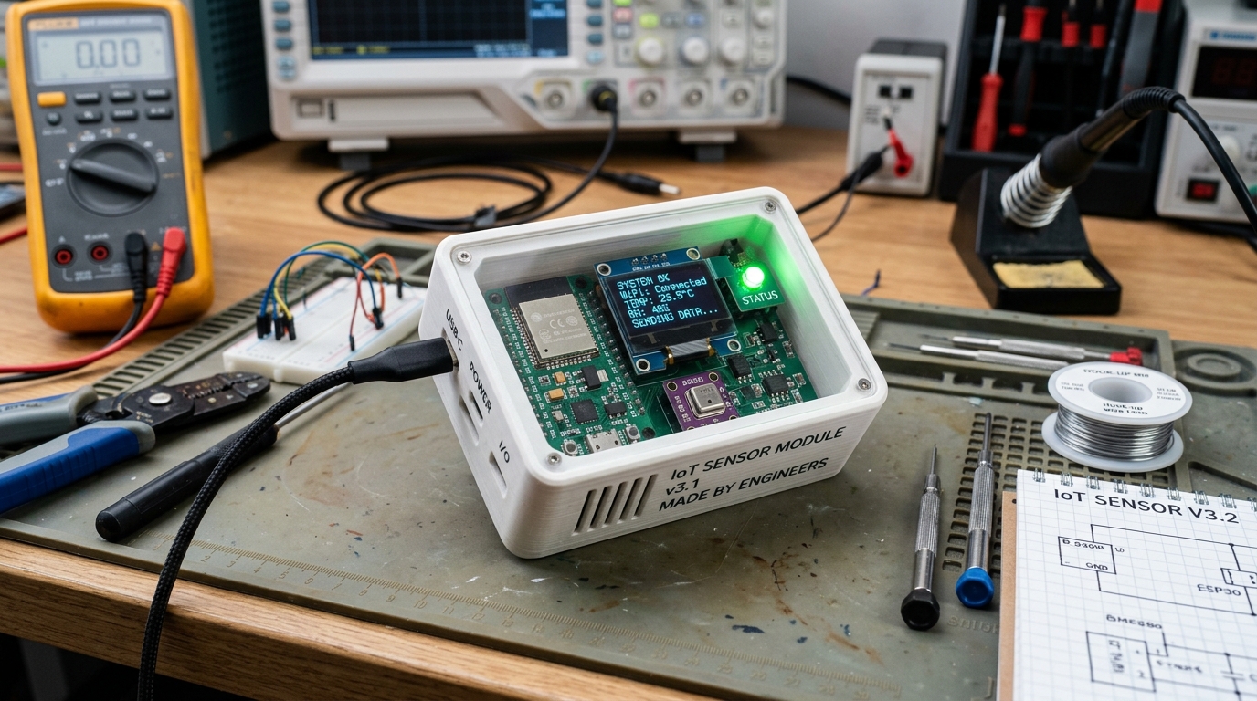IoTセンサーデバイスの筐体＆制御